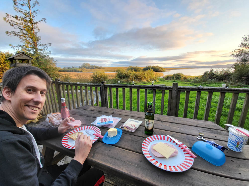 Abendessen auf der Terrasse